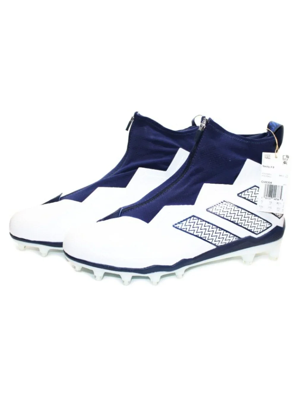 Adidas Nasty 2.0 Football Cleats GV8304 Blue White Men's Size 13